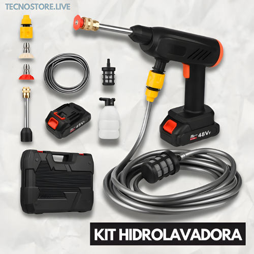 HIDROLAVADORA PORTÁTIL - RECARGABLE Y DE ALTA POTENCIA