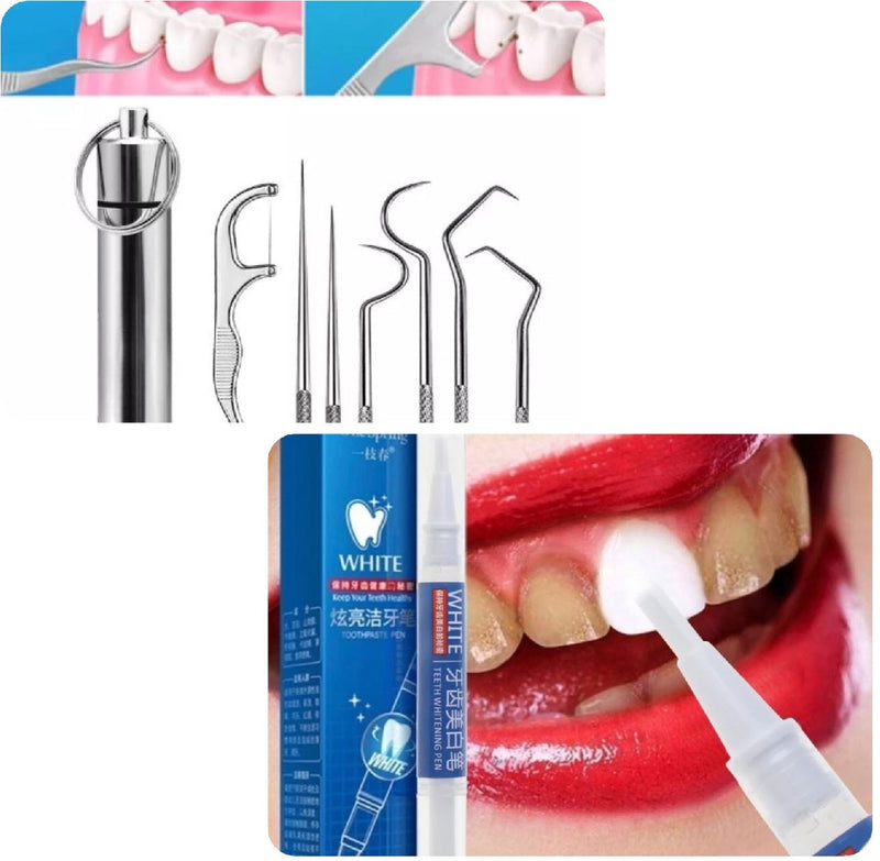 Combo lápiz dental + kit limpieza dental